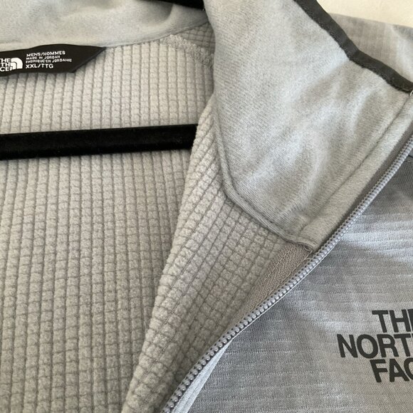 The North Face Sweatshirt Mens XXL 2X Gray Fleece 1/4 Zip Sweater Pullover Logo - Picture 5 of 13